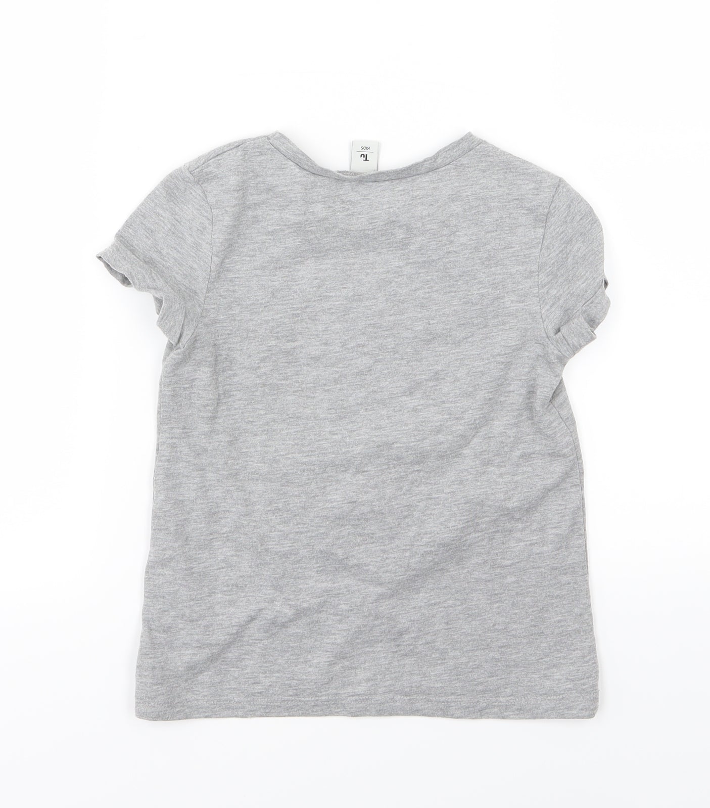 TU Girls Grey  Jersey Basic T-Shirt Size 5 Years  - Cat