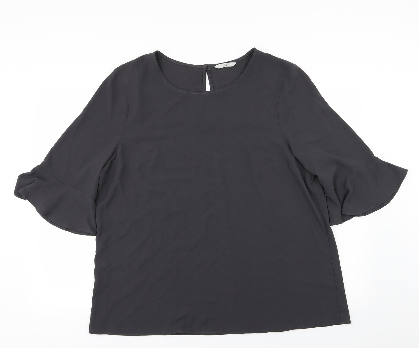 TU Womens Grey   Basic Blouse Size 18