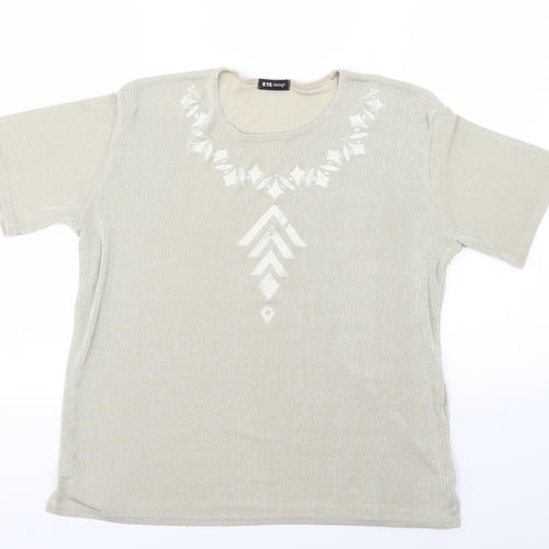 Eye design Womens Ivory   Basic T-Shirt Size 2XL