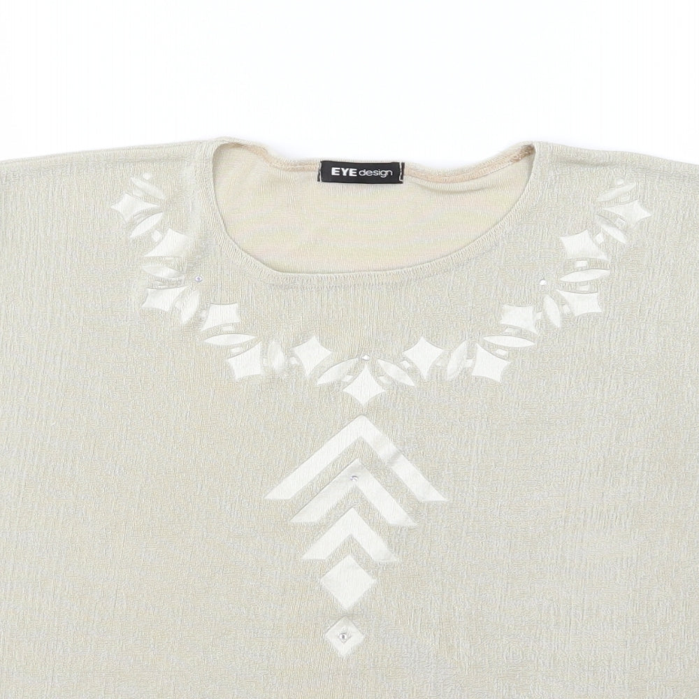 Eye design Womens Ivory   Basic T-Shirt Size 2XL