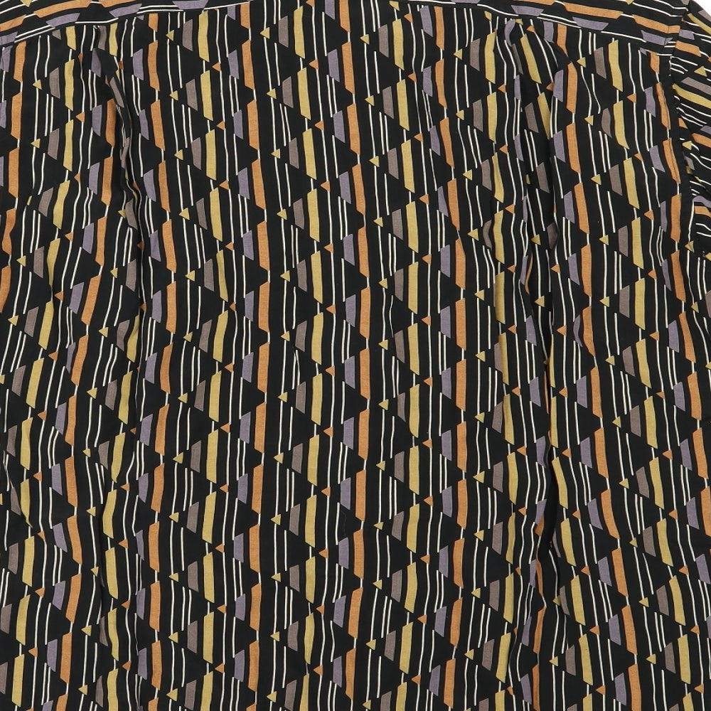 Carlo Pini Mens Multicoloured Geometric   Dress Shirt Size 17