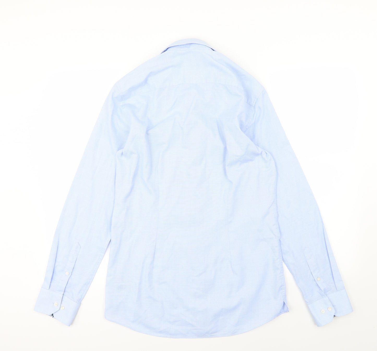 NEXT Mens Blue  Woven  Dress Shirt Size 15