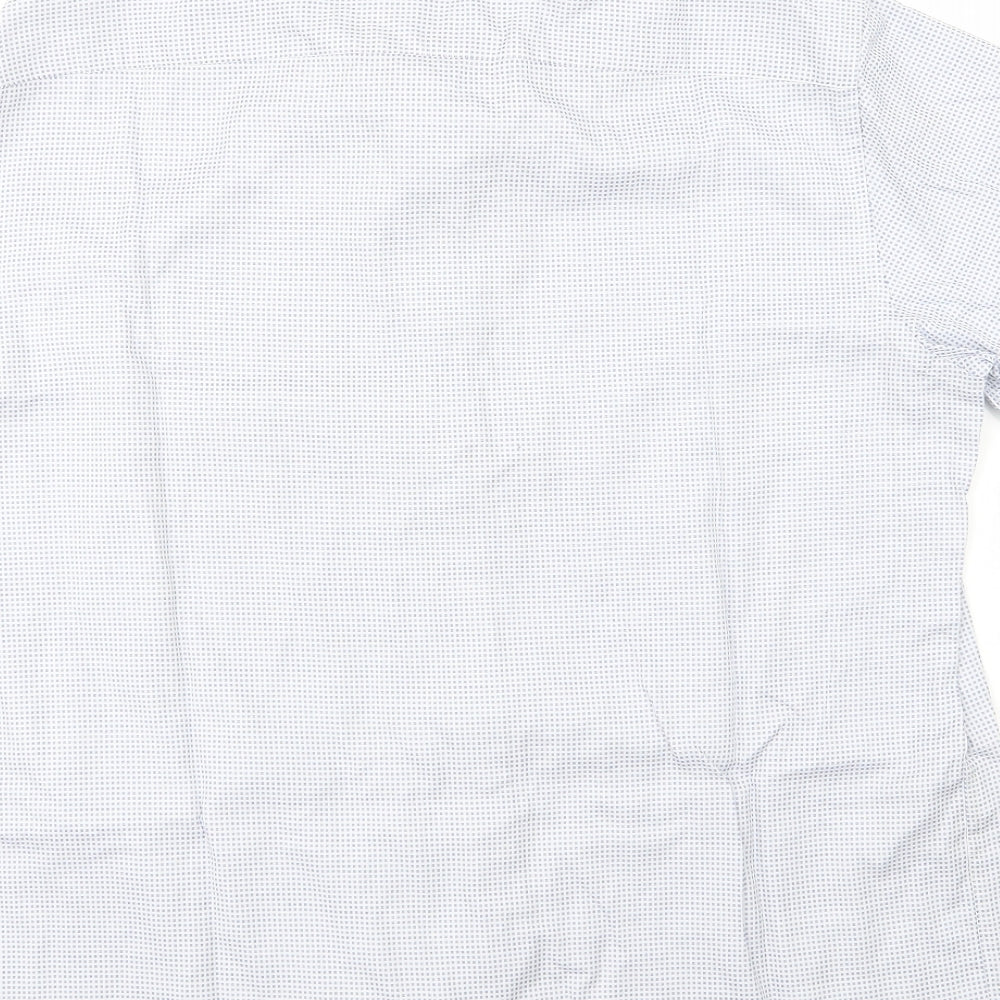 Marks and Spencer Mens Blue  Woven  Button-Up Size XL