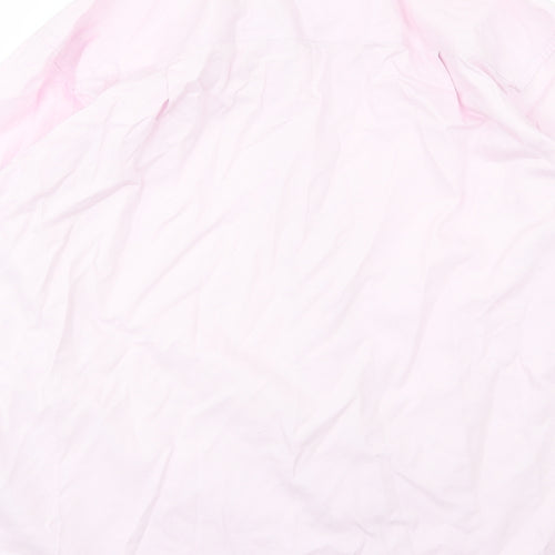 TU Mens Pink  Woven  Dress Shirt Size 16.5