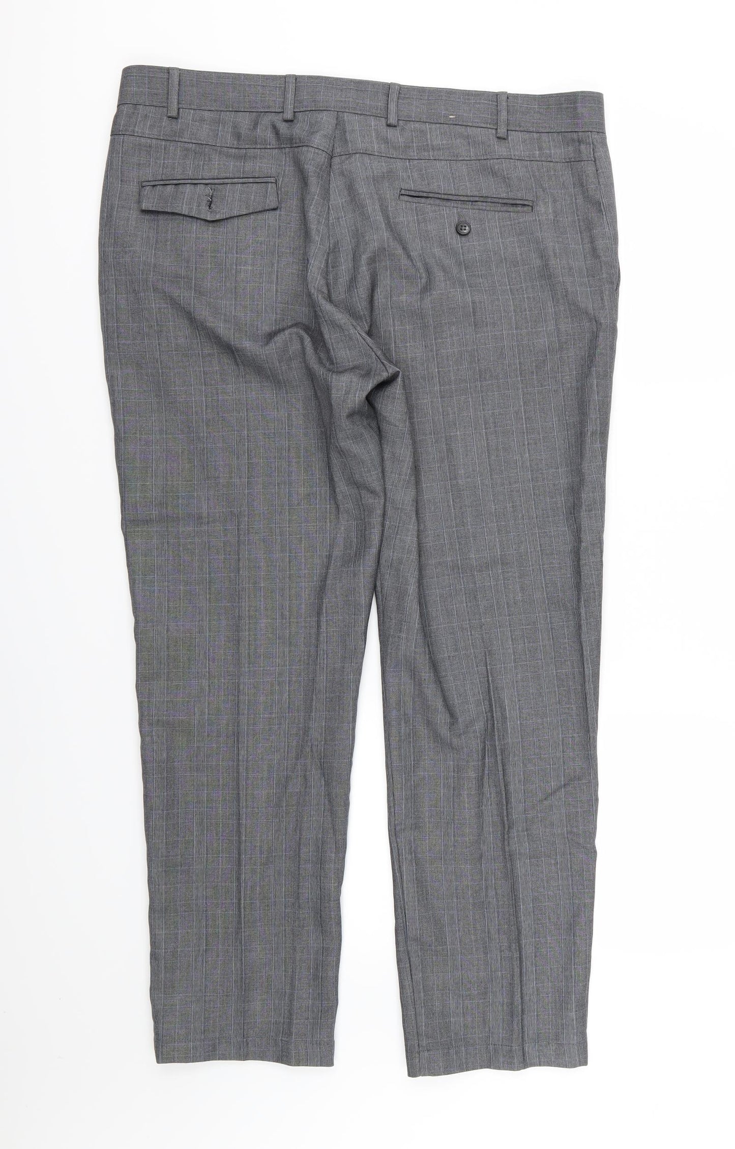 TU Mens Grey Striped  Trousers  Size 38 L29 in