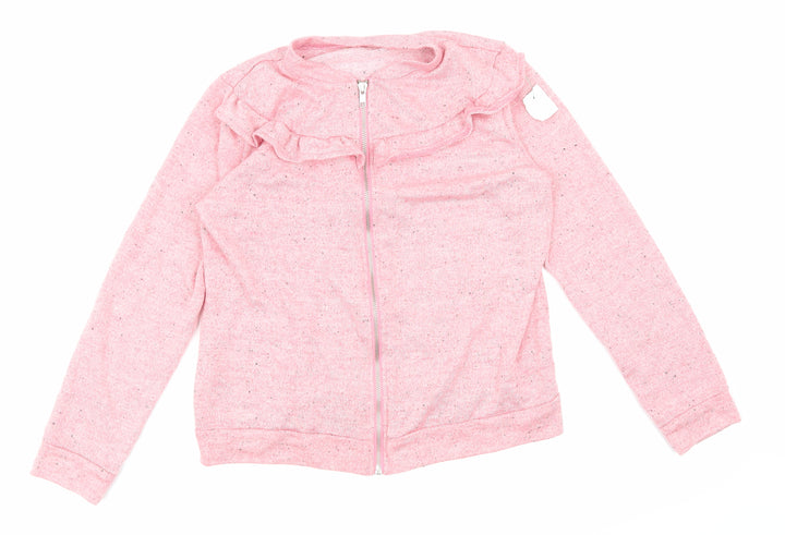Style Girls Pink   Full Zip Hoodie Size M