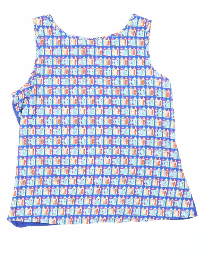 Dunnes Stores Womens Blue Basic Blouse Size 20
