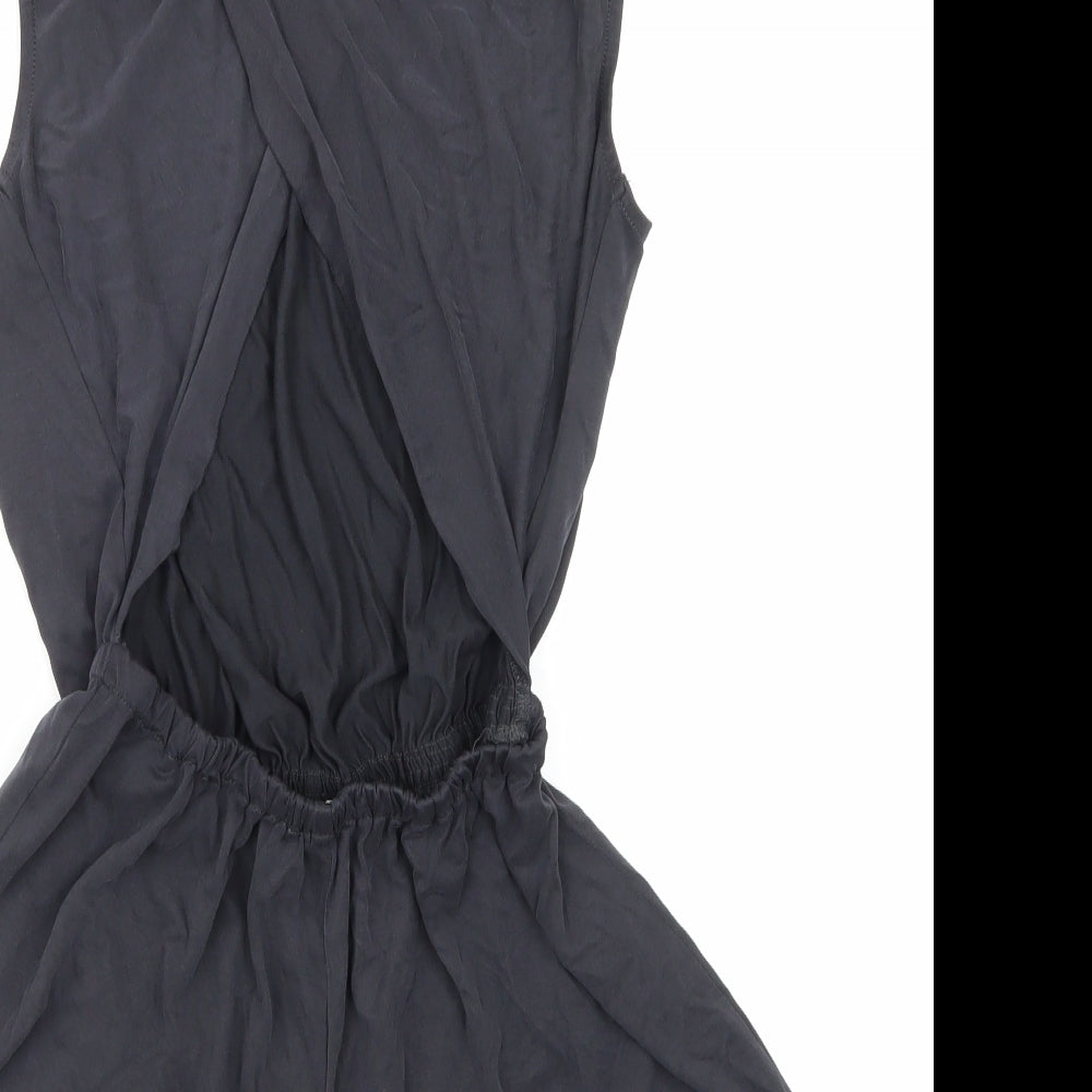 Silence + Noise Womens Grey   Playsuit One-Piece Size M  - Open Back