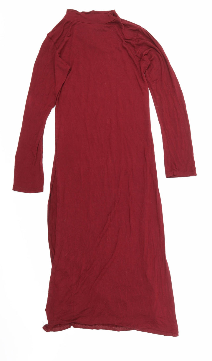 ok Womens Red   Pencil Dress  Size 8  - Split Sides