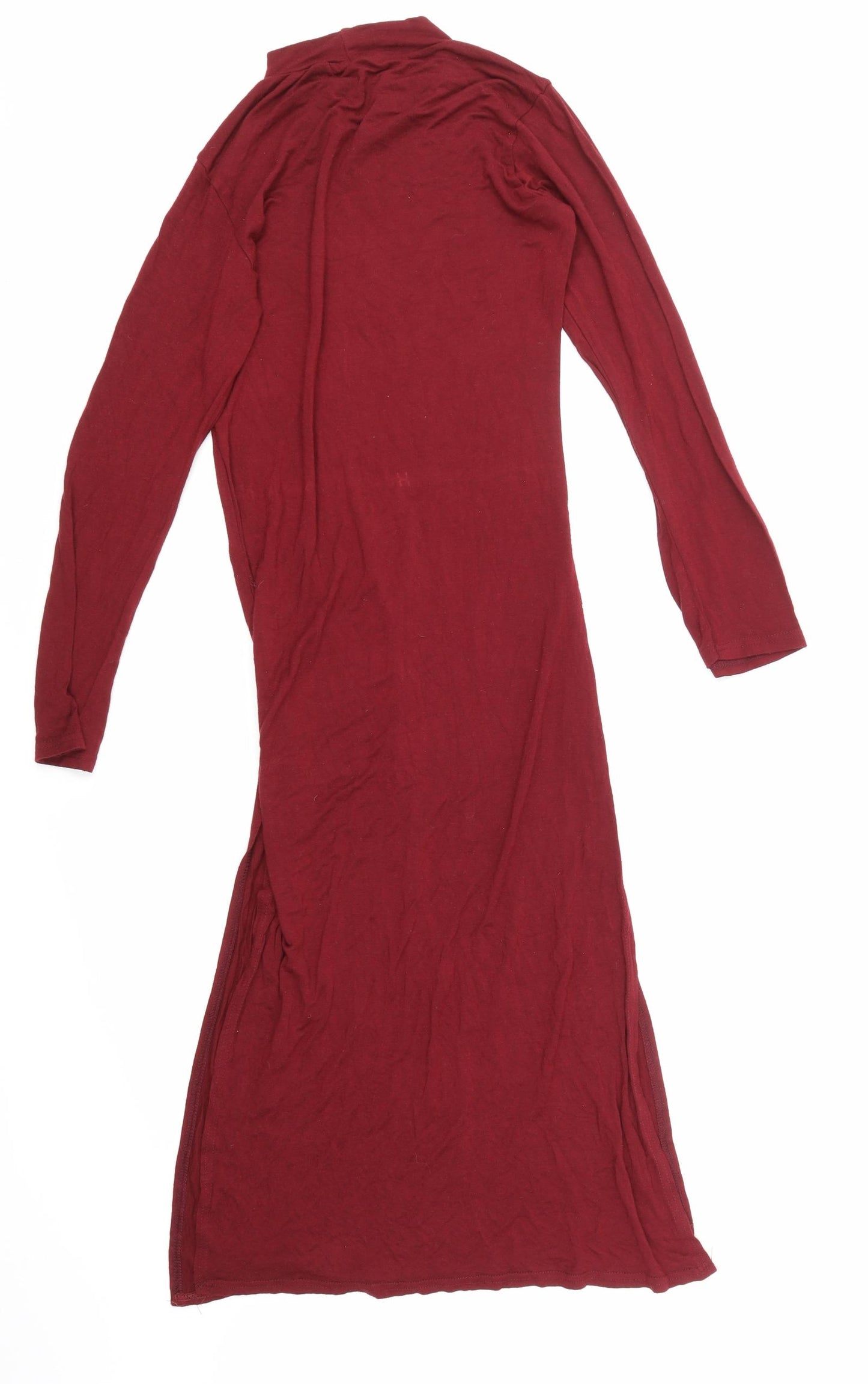 ok Womens Red   Pencil Dress  Size 8  - Split Sides