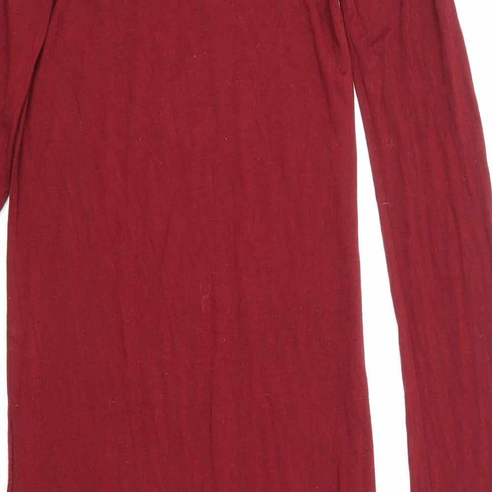 ok Womens Red   Pencil Dress  Size 8  - Split Sides