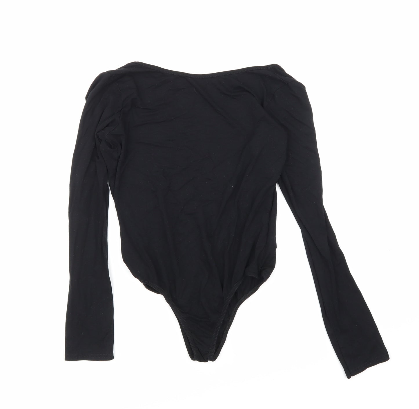 Missguided Womens Black   Bodysuit One-Piece Size 8  - Open Back