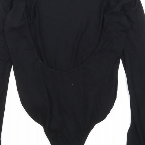 Missguided Womens Black   Bodysuit One-Piece Size 8  - Open Back
