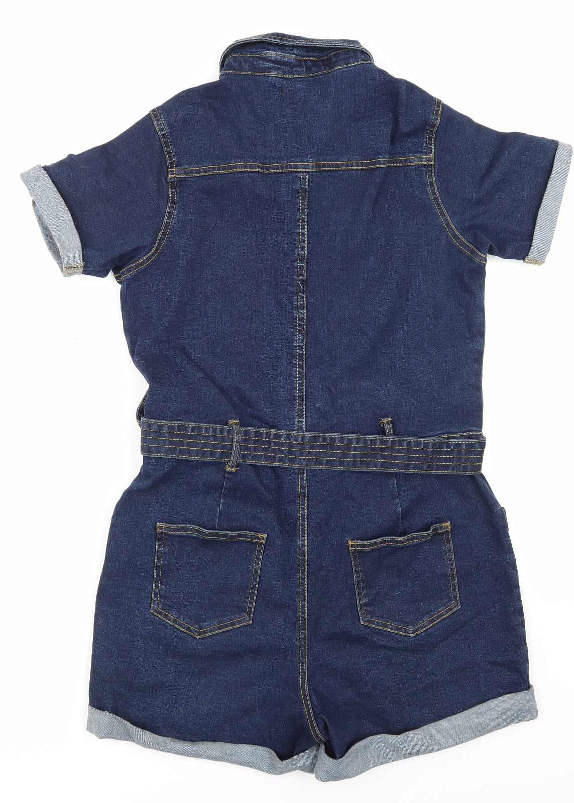 Boohoo Womens Blue   Playsuit One-Piece Size 12