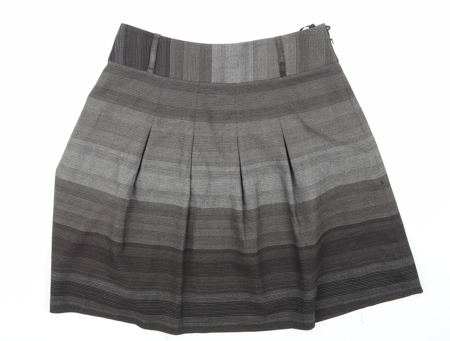 Marks and Spencer Womens Grey Check  Skater Skirt Size 12