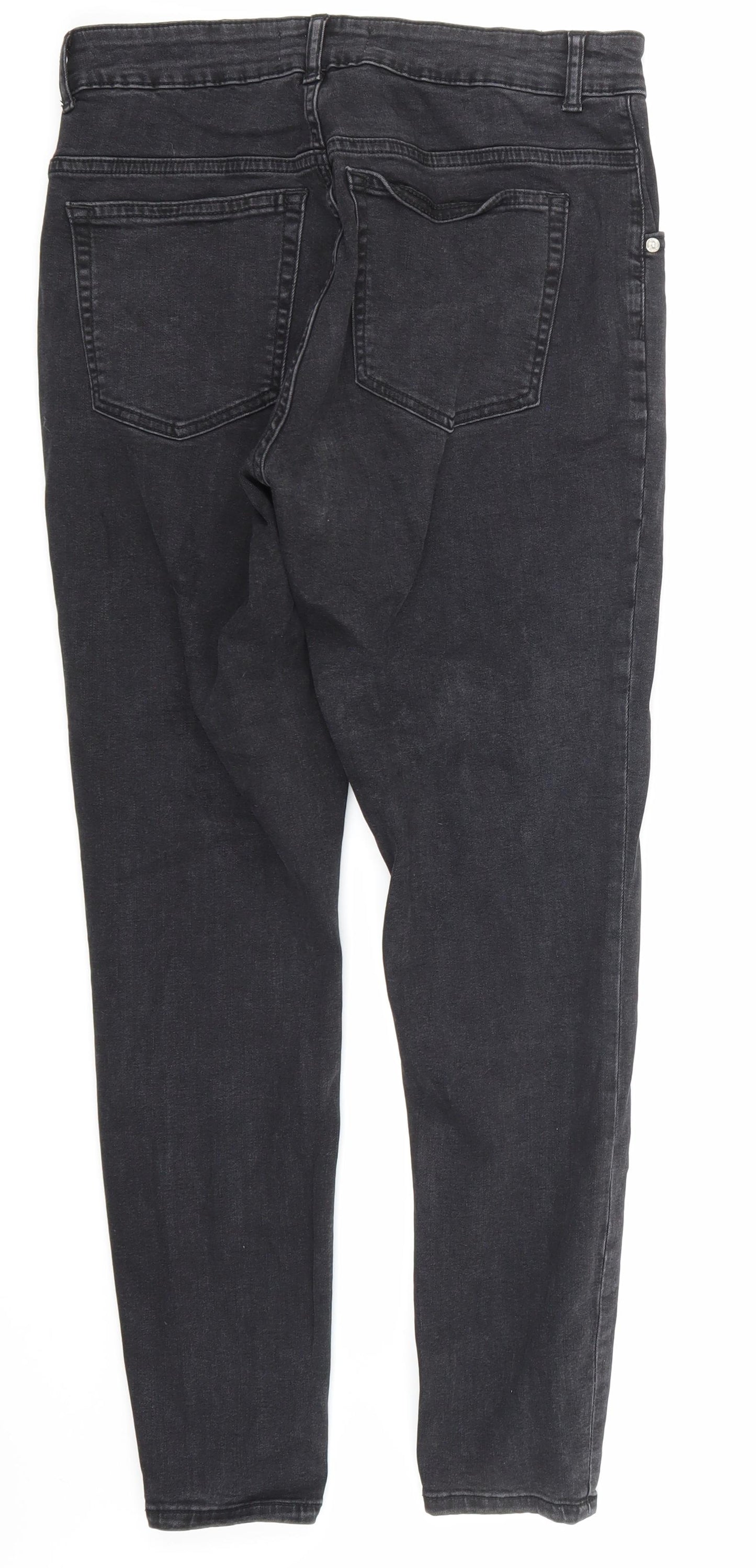 Primark Womens Black  Denim Skinny Jeans Size 14