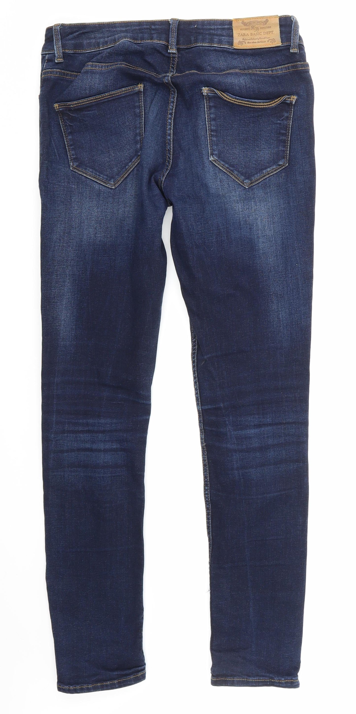 Zara Womens Blue  Denim Skinny Jeans Size 12