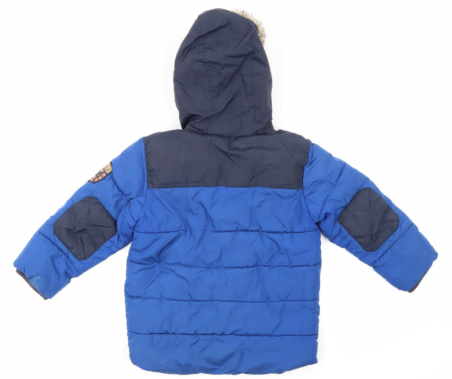 NEXT Boys Blue   Parka Coat Size 4-5 Years
