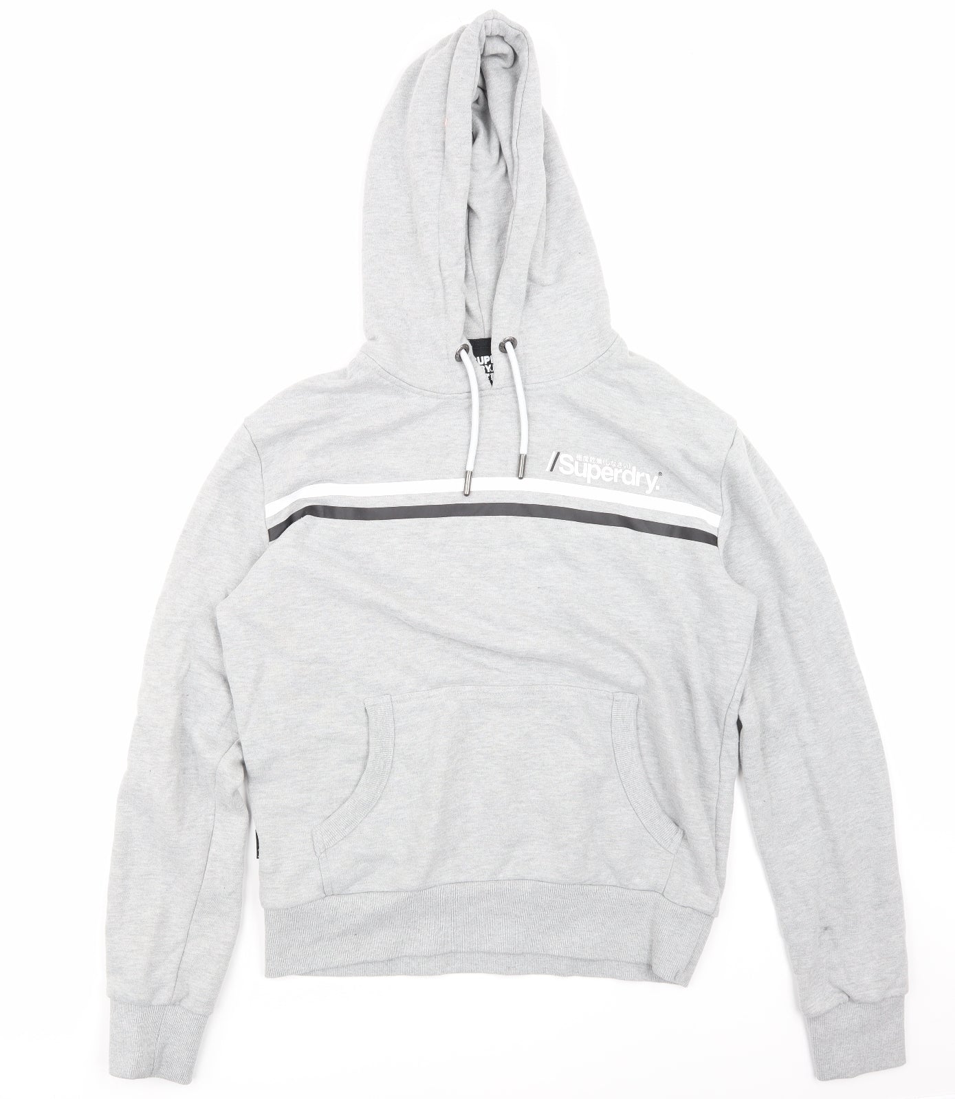 Superdry Mens Grey   Pullover Hoodie Size L