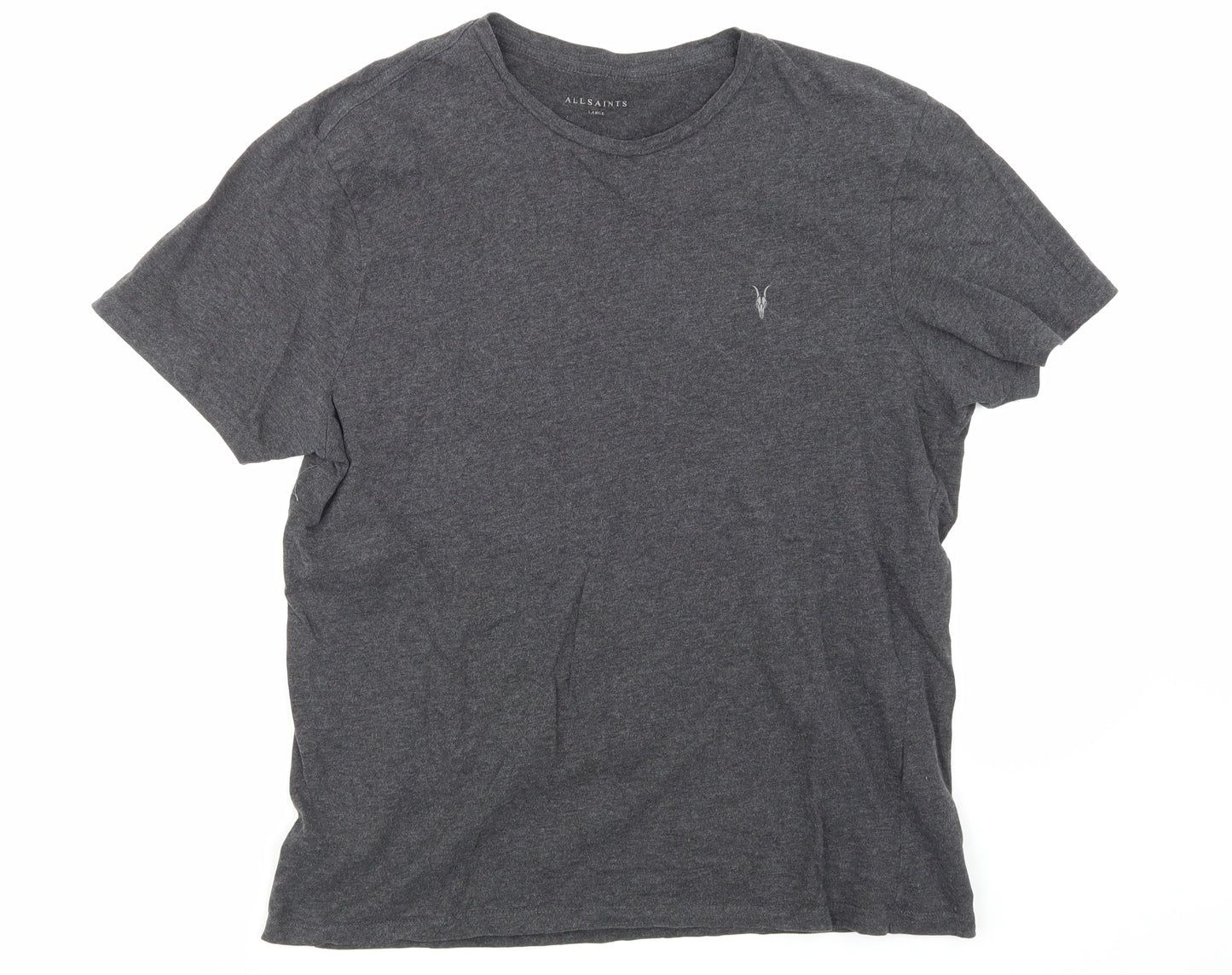 ALL SAINTS Mens Grey    T-Shirt Size L