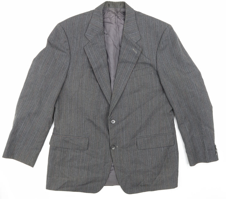 St michael Mens Grey Striped  Jacket Blazer Size M