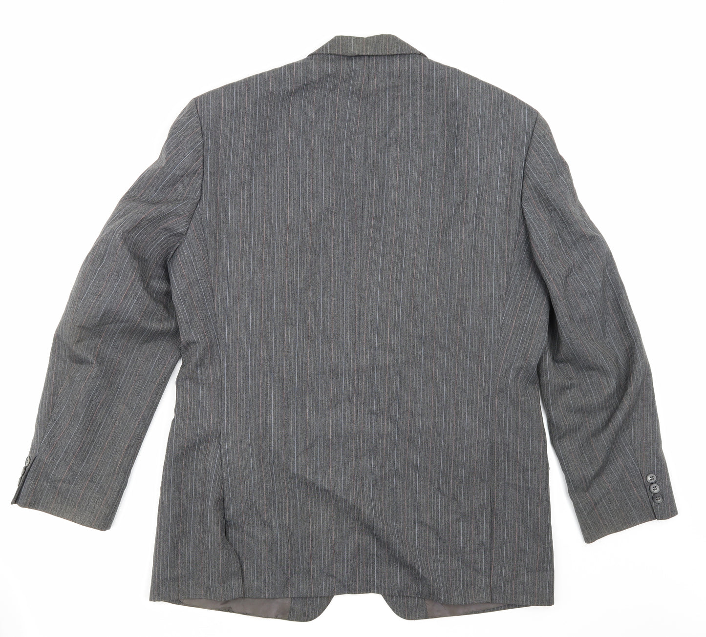 St michael Mens Grey Striped  Jacket Blazer Size M