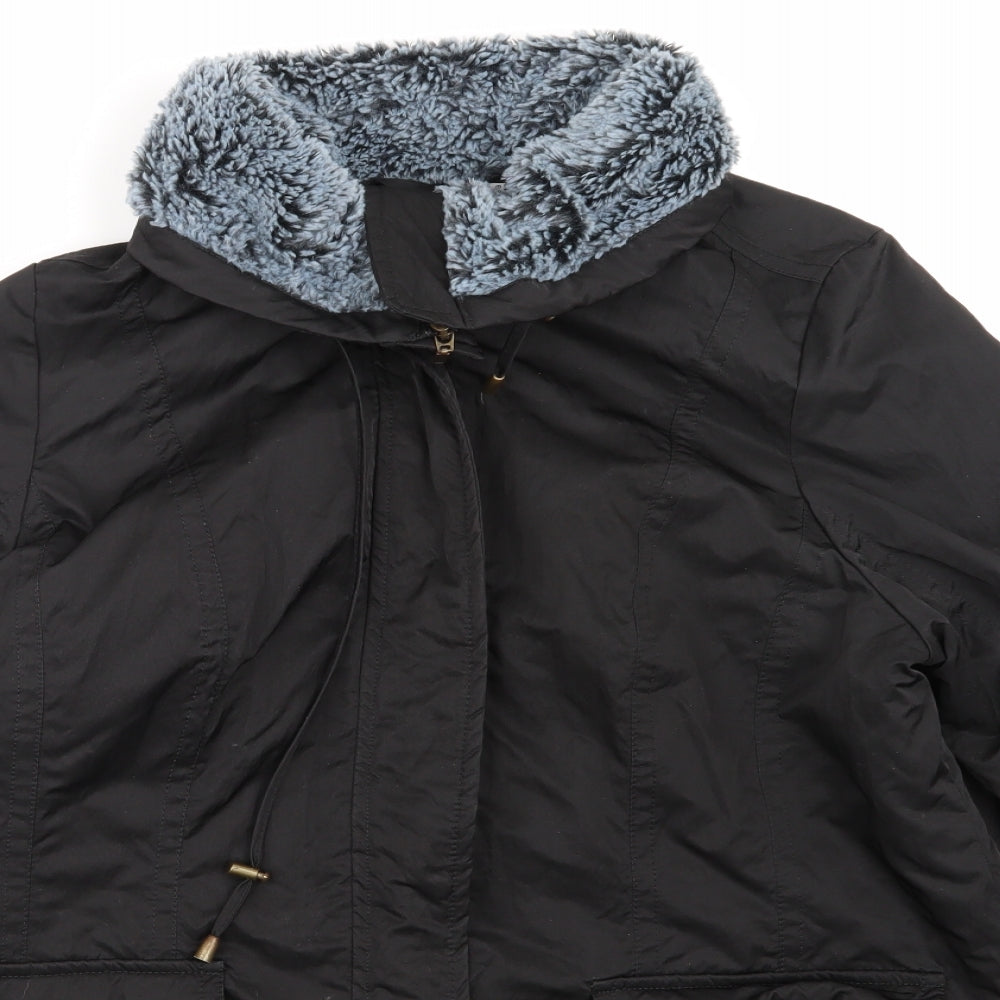 BHS Womens Black   Puffer Jacket Coat Size 18