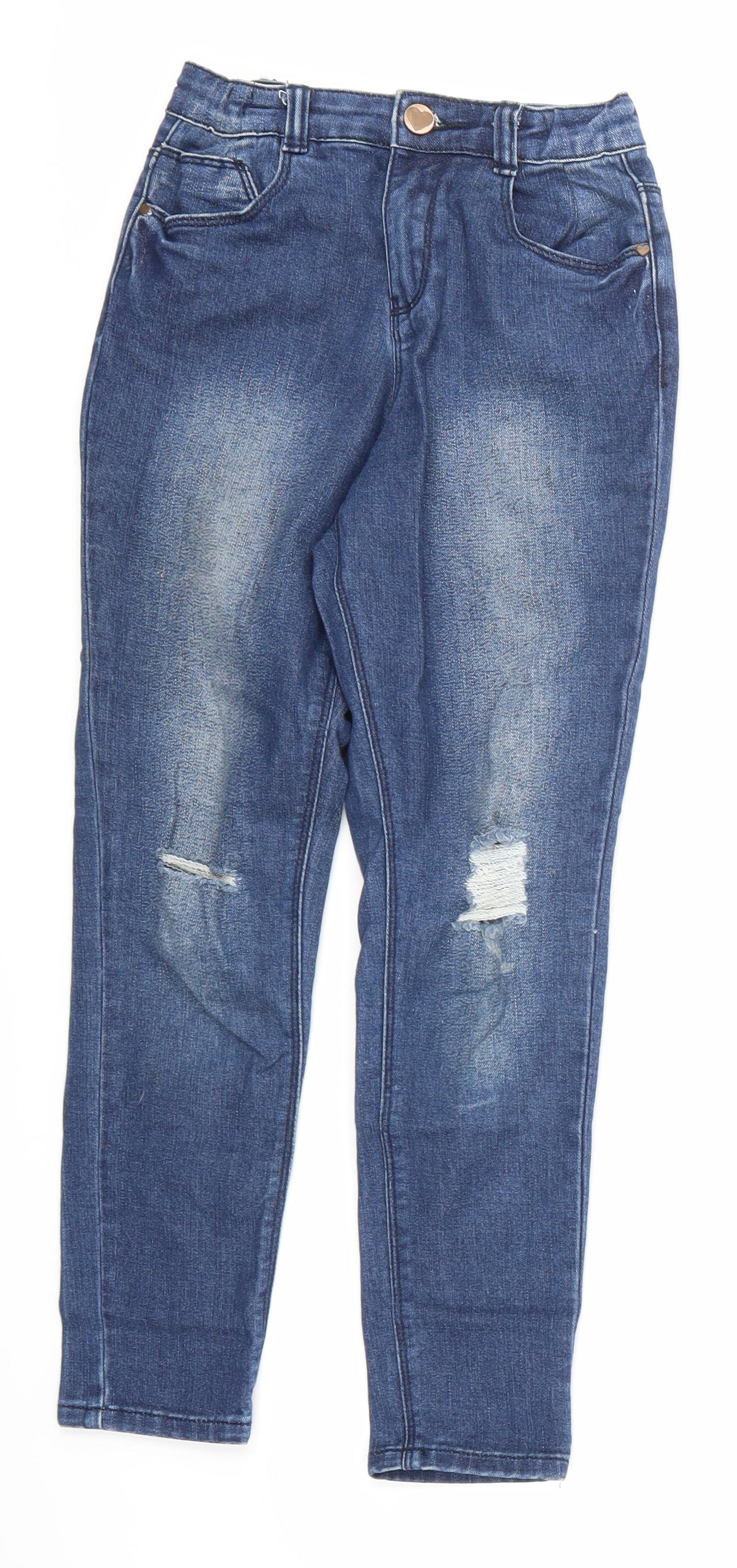 George Girls Blue  Denim Skinny Jeans Size 8-9 Years