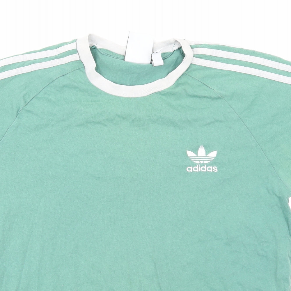 adidas Mens Green    T-Shirt Size M