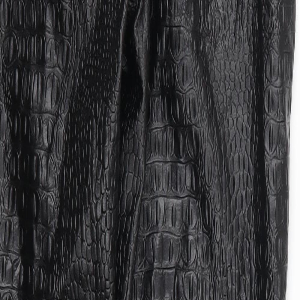 Missguided Womens Black   Trousers  Size 8 L29 in