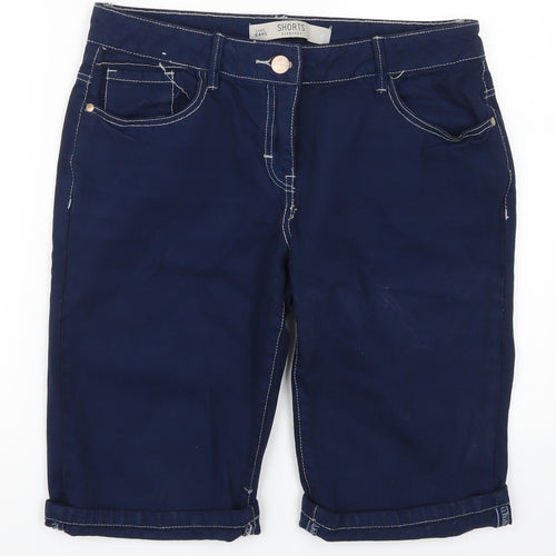 NEXT Womens Blue  Denim Mom Shorts Size 10