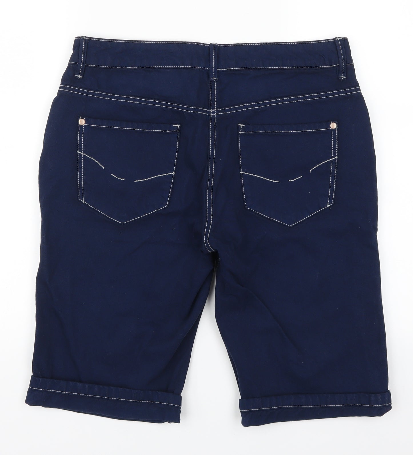 NEXT Womens Blue  Denim Mom Shorts Size 10