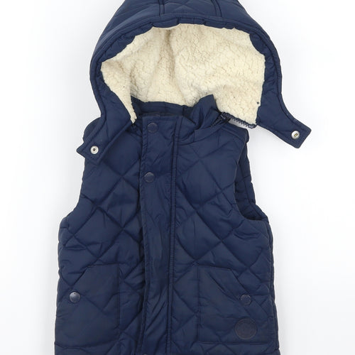 Mothercare Baby Blue   Gilet Coat Size 18-24 Months