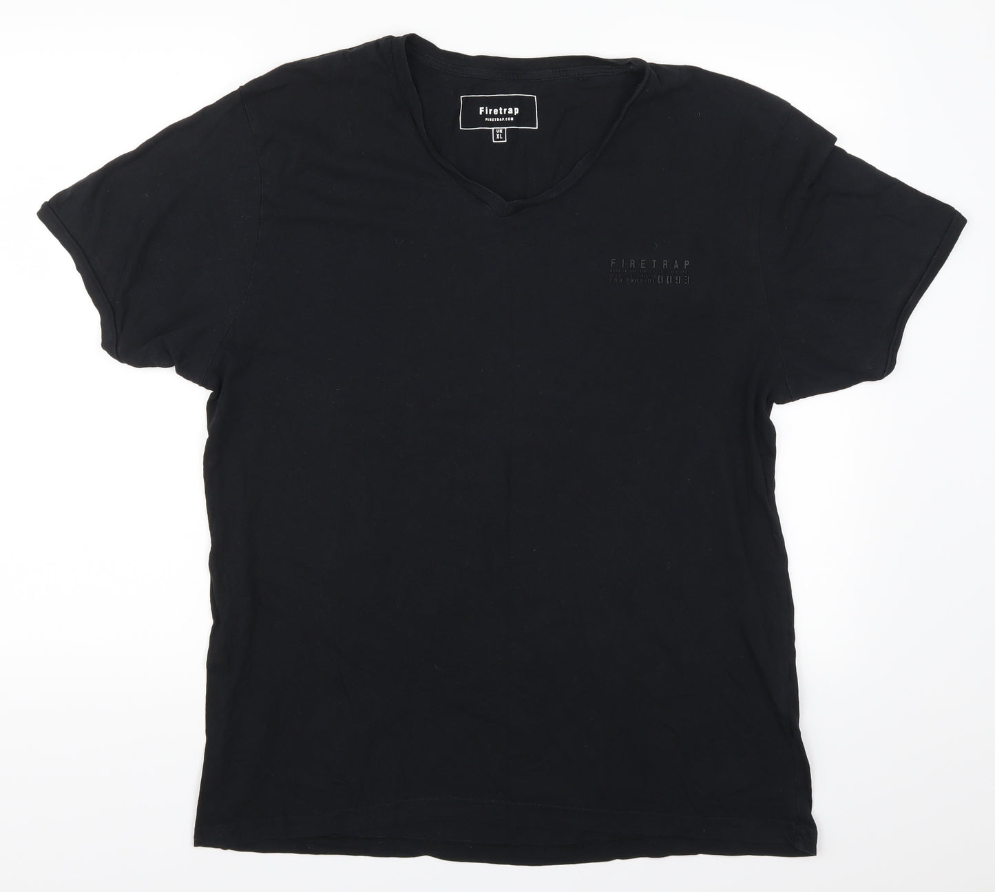 Firetrap Mens Black    T-Shirt Size XL