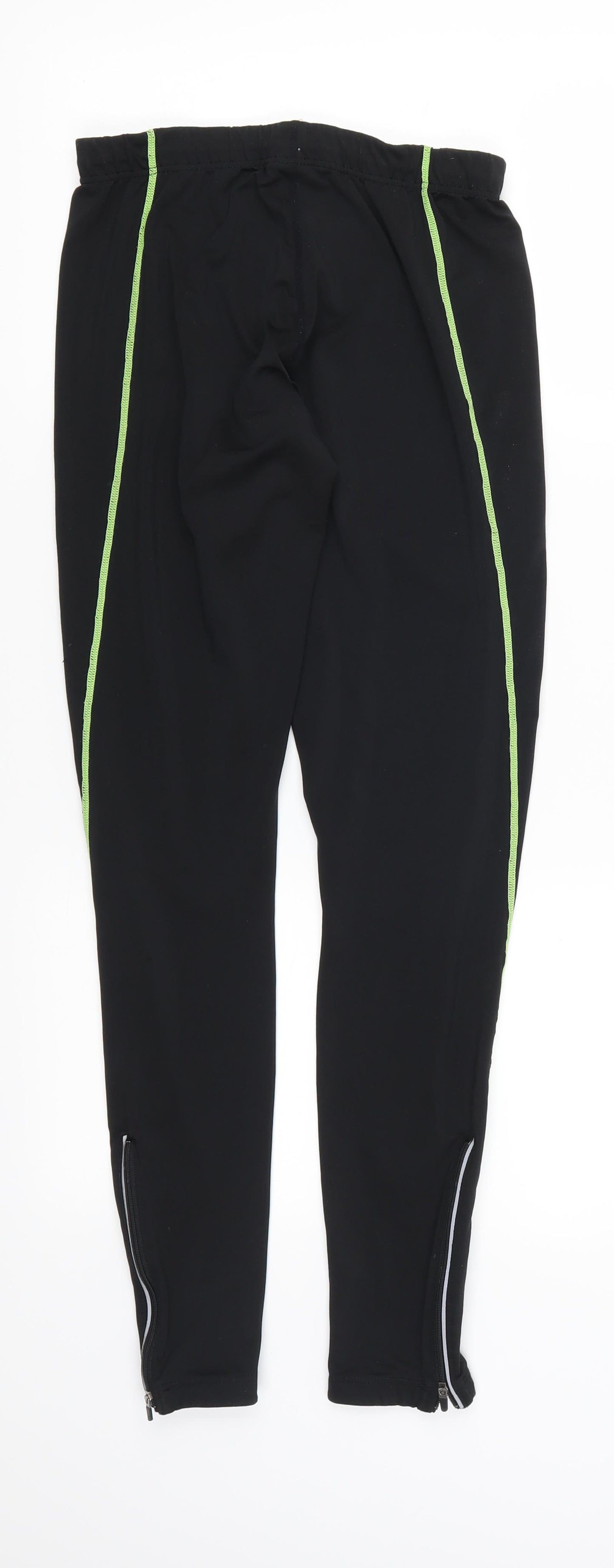 Nike Womens Black   Track Pants Leggings Size M L29 in - Green
