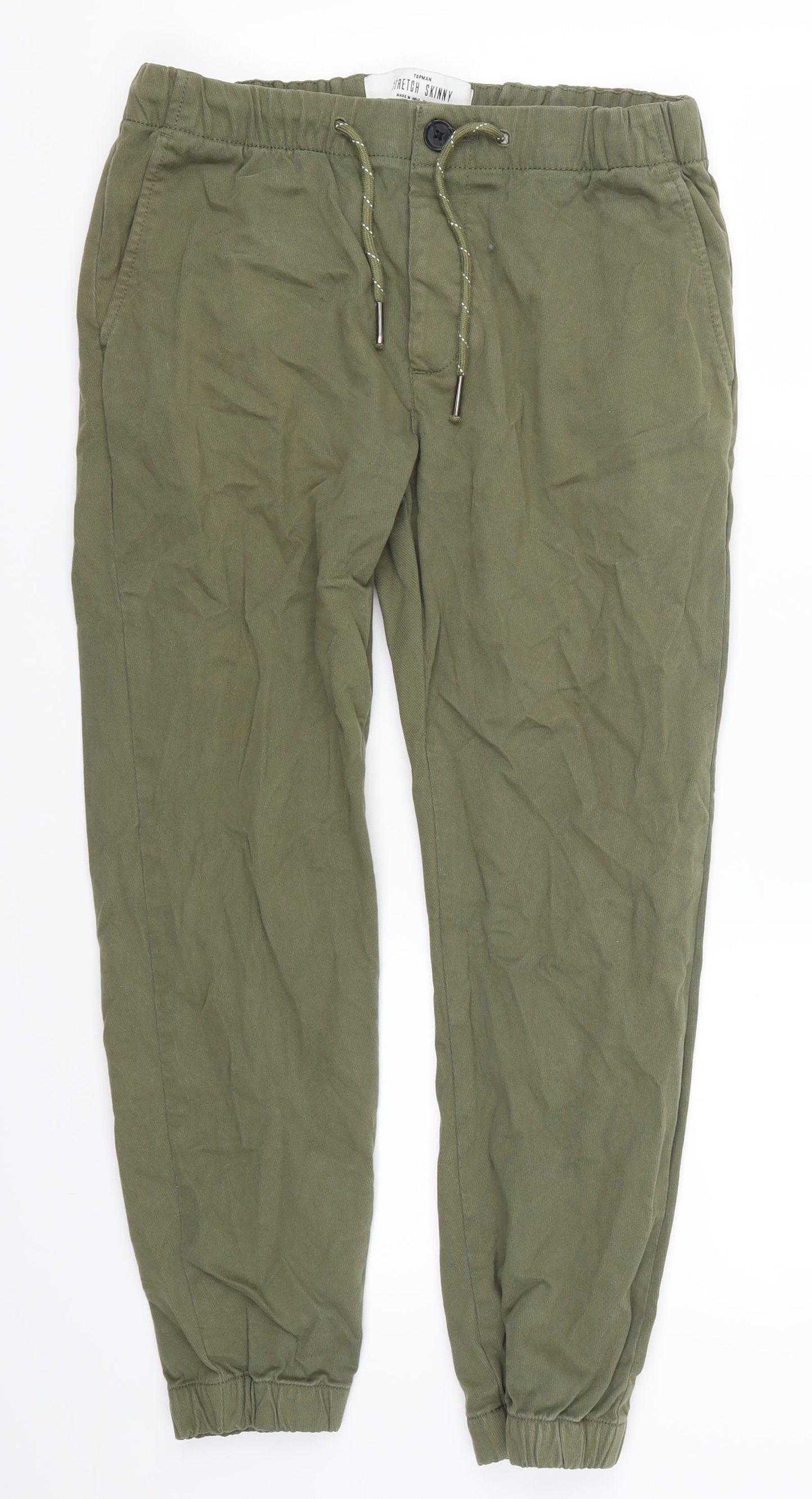 Topman Mens Green   Trousers  Size 30 L25 in
