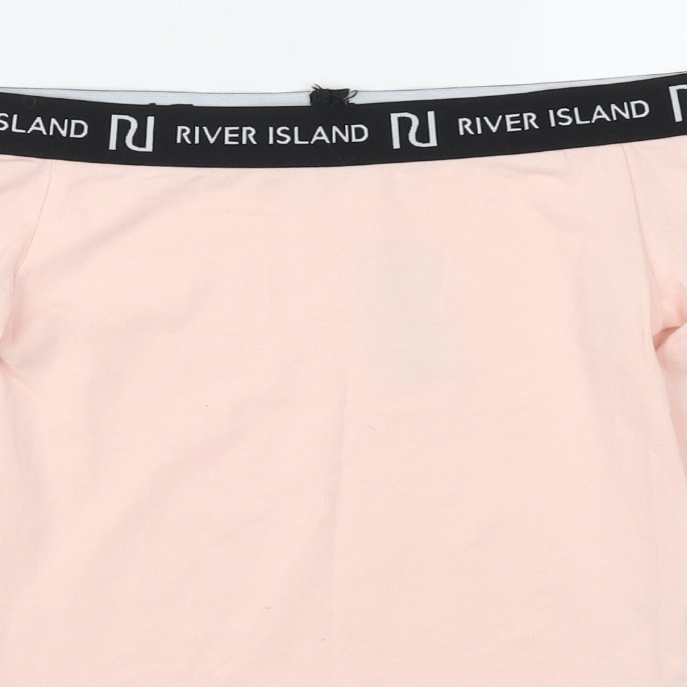 River Island Girls Pink   Basic T-Shirt Size 9-10 Years
