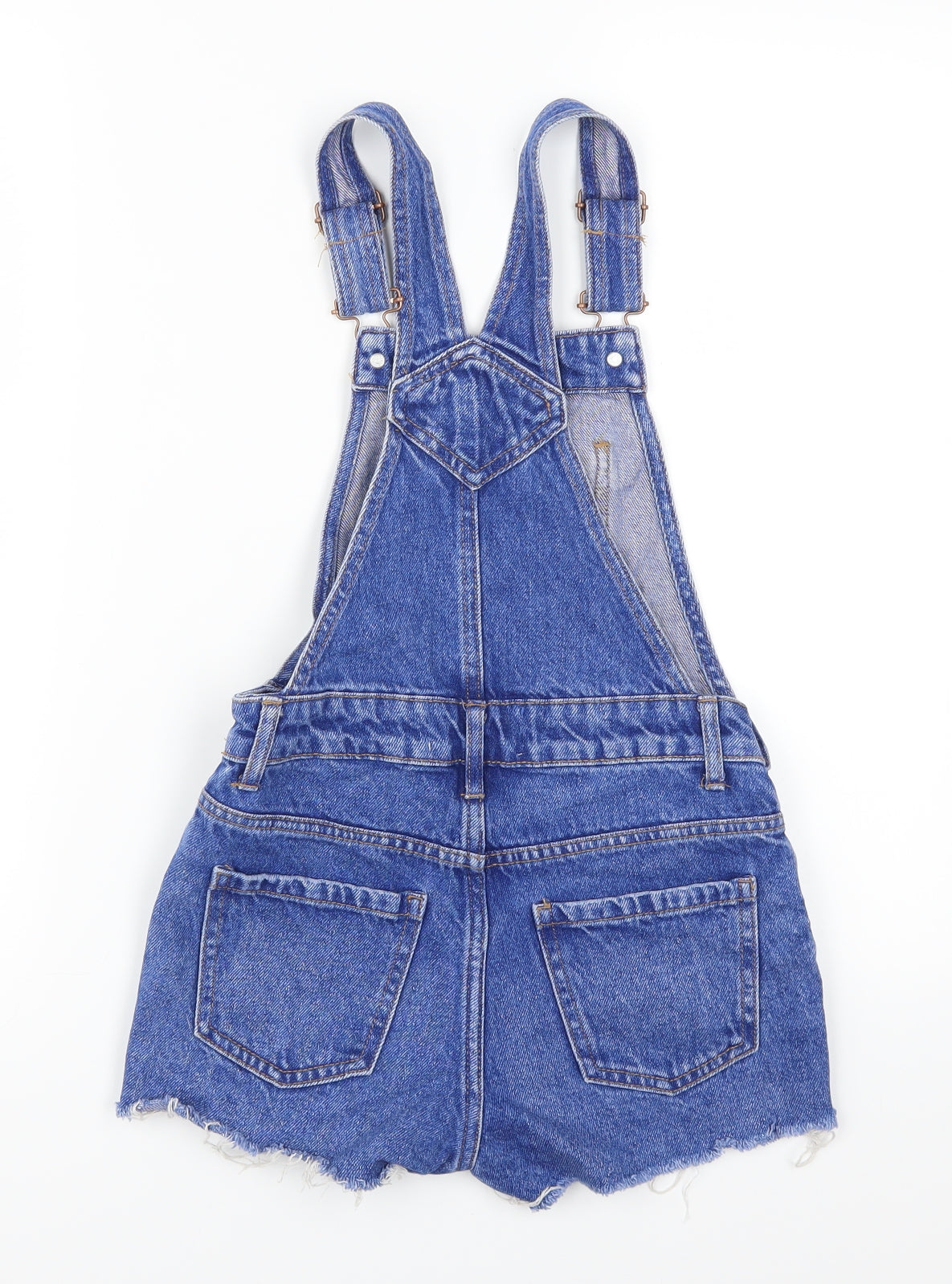 New Look Girls Blue  Denim Dungaree One-Piece Size 9 Years