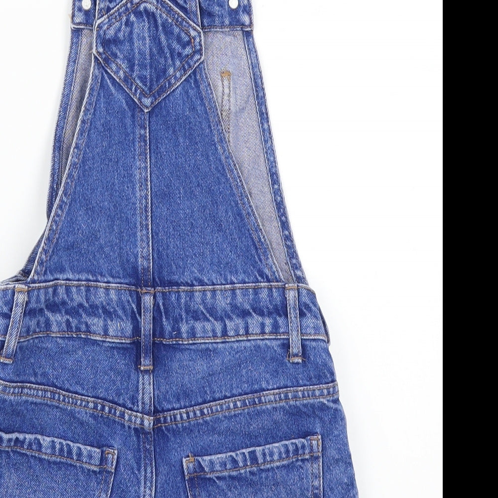 New Look Girls Blue  Denim Dungaree One-Piece Size 9 Years