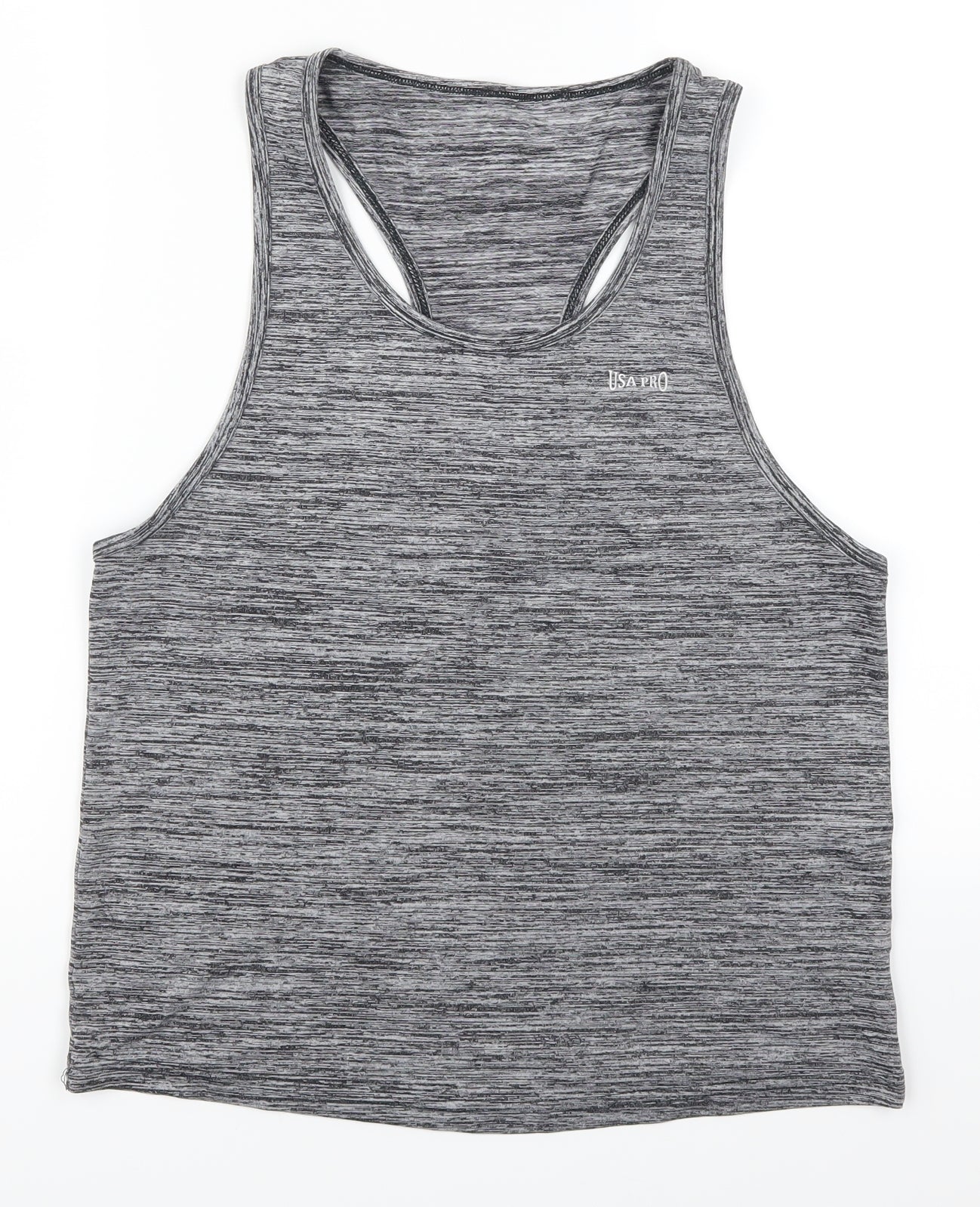 USA Pro Womens Grey   Basic Tank Size 12  - Racerback