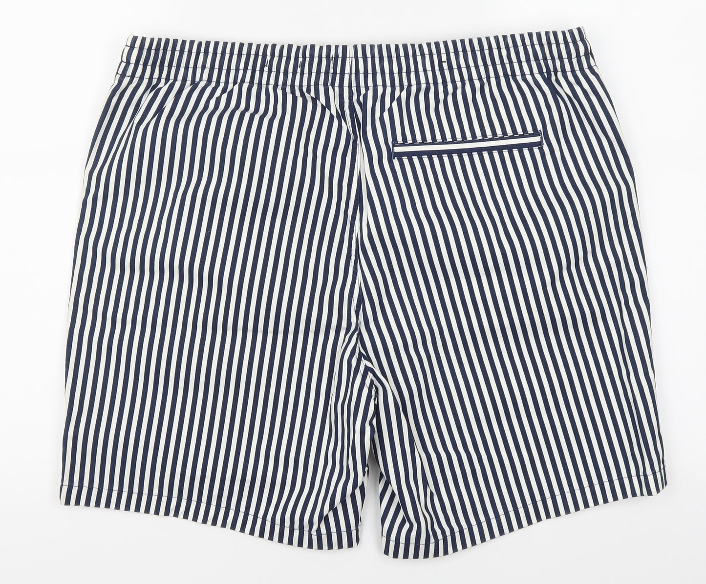 H&M Mens Blue Striped  Chino Shorts Size 38 in