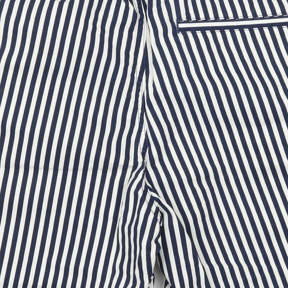H&M Mens Blue Striped  Chino Shorts Size 38 in