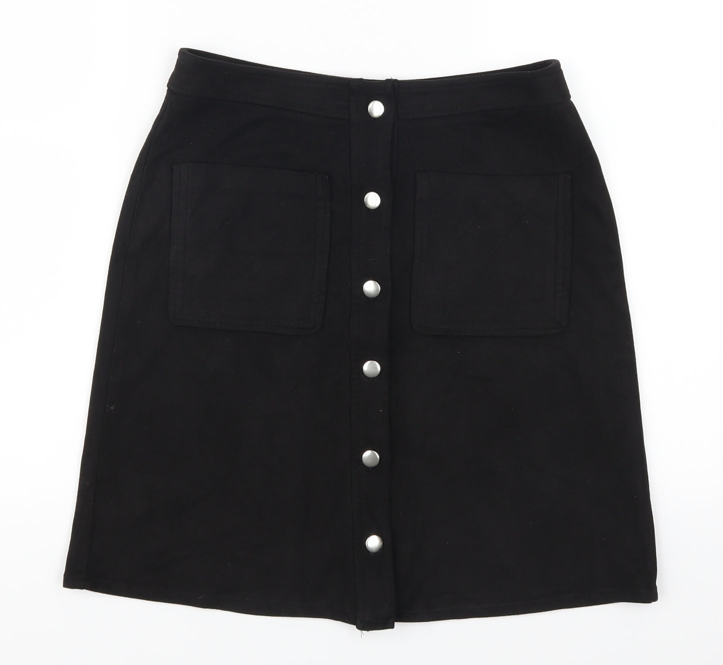 Dorothy Perkins Womens Black   A-Line Skirt Size 6