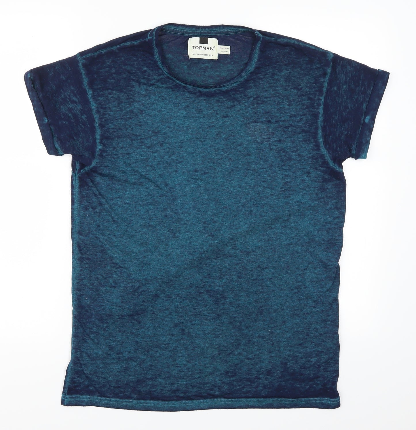 Topman Mens Blue    T-Shirt Size S