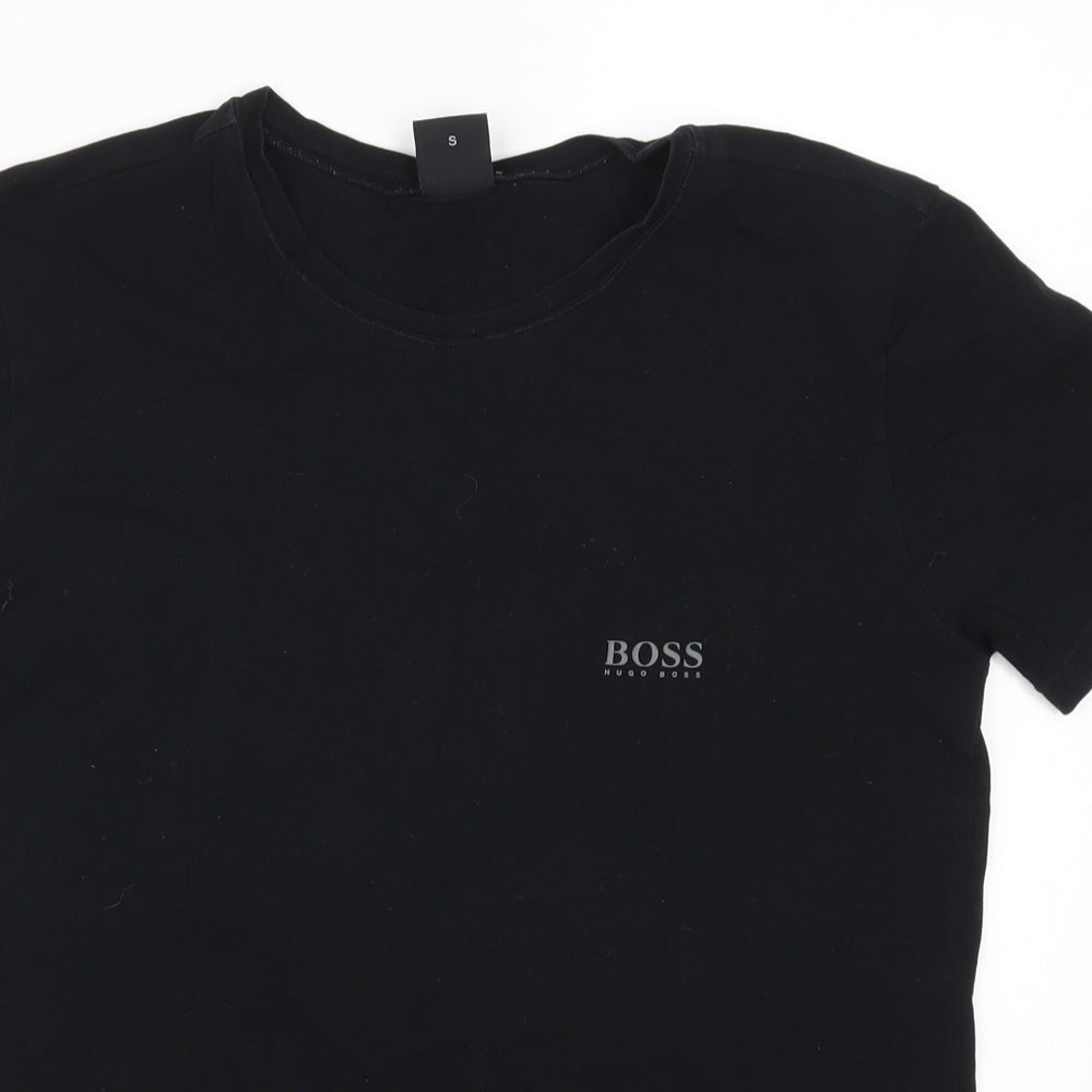 HUGO BOSS Mens Black    T-Shirt Size S