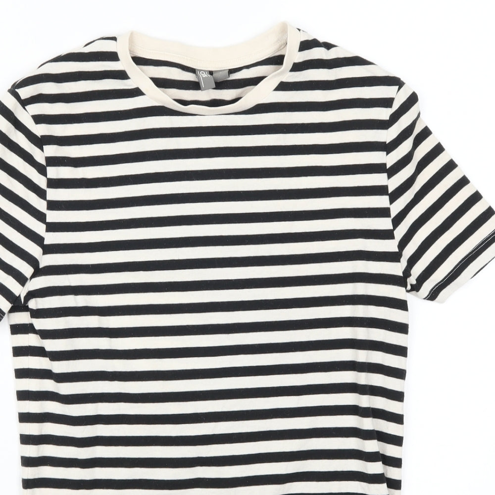 ASOS Womens Black Striped  Basic T-Shirt Size S