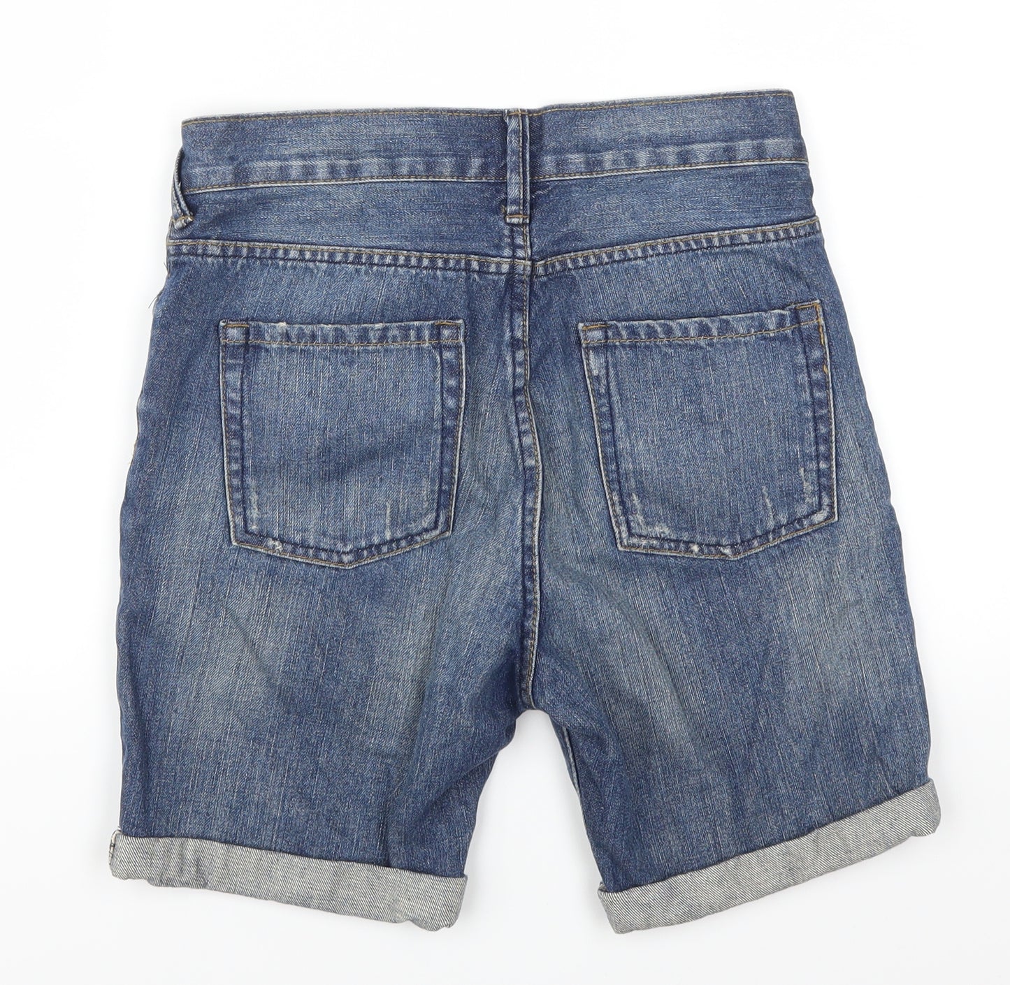 Redherring Mens Blue  Denim Biker Shorts Size 28