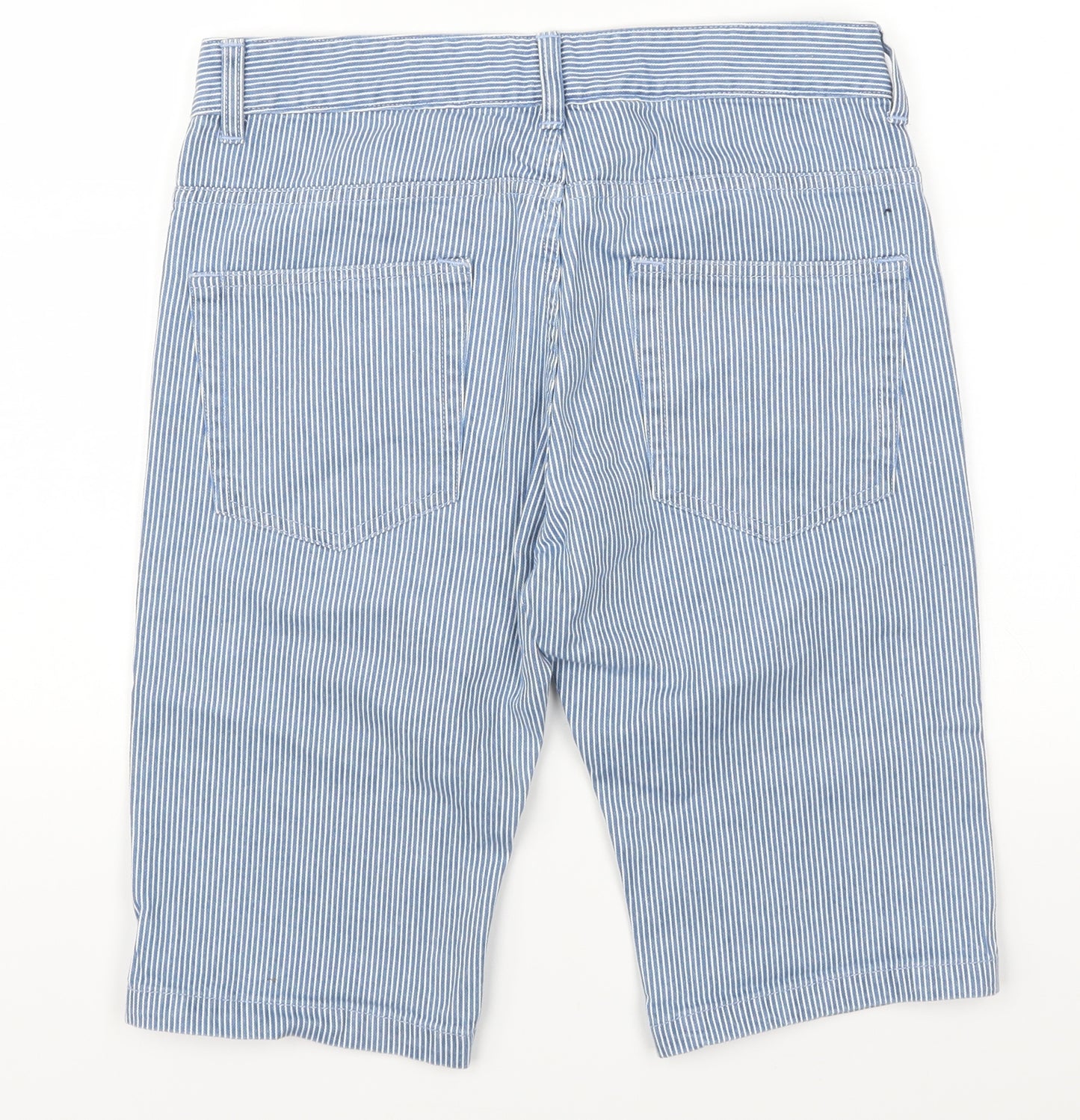 Topman Mens Blue Striped  Chino Shorts Size 30