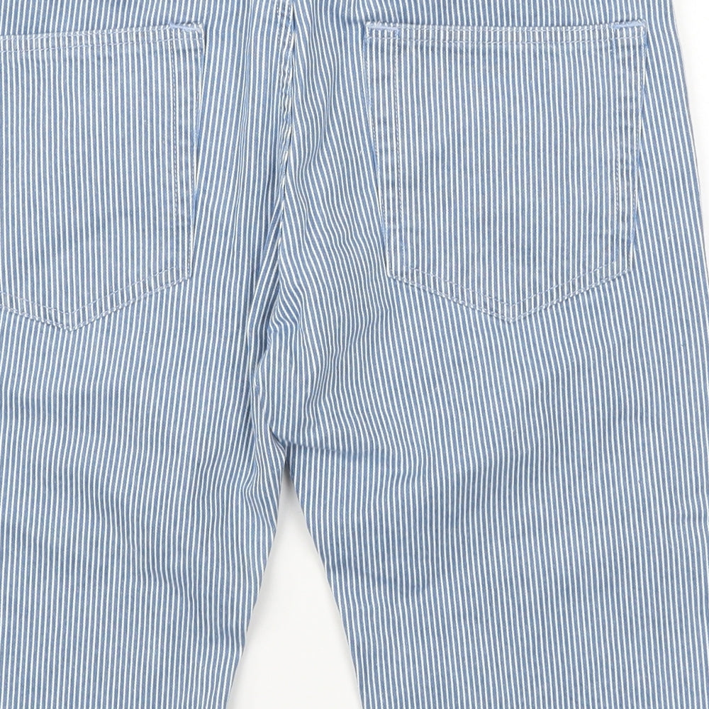 Topman Mens Blue Striped  Chino Shorts Size 30