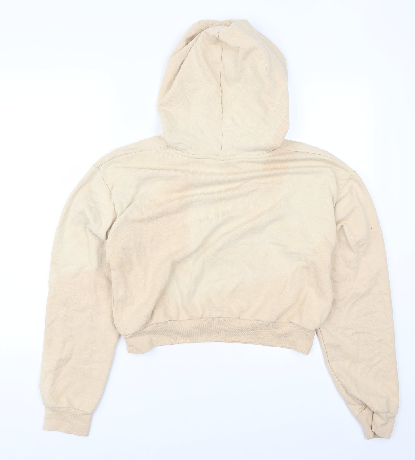 Topshop Womens Beige   Pullover Hoodie Size 12  - City Limits Circa 1998